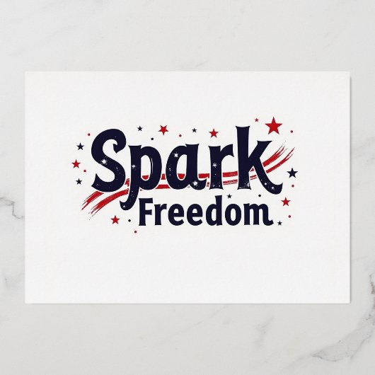 Party Einladung Spark Freedom (Vorderseite)