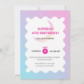 Party Einladung Sparkle & Clouds (Rückseite)