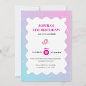 Party Einladung Sparkle & Clouds (Rückseite)