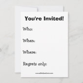 Party Einladung Spectickles (Rückseite)