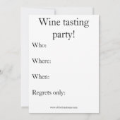 Party Einladung "Spectickles" (Rückseite)