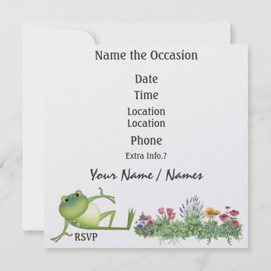 PARTY EINLADUNG - SRF (Rückseite)