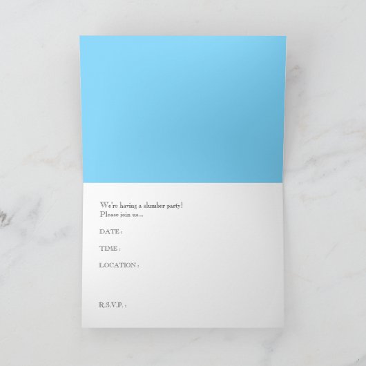 Party Einladung: Sterne Einladung (Innenseite)