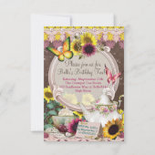 Party Einladung Sunflower Garden (Vorderseite)