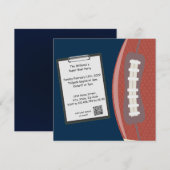 Party Einladung Superbowl (Vorne/Hinten)