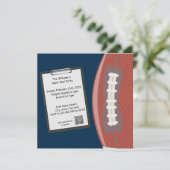 Party Einladung Superbowl (Stehend Vorderseite)