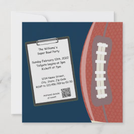 Party Einladung Superbowl