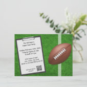 Party Einladung Superbowl (Stehend Vorderseite)