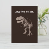 Party Einladung T Rex (Stehend Vorderseite)