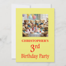 Party Einladung Teddy Bears Party
