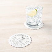 Party Einladung-Ticket für Hochzeiten Untersetzer (Vor Ort)