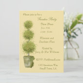 Party Einladung "Tiered Topiary Garden" (Stehend Vorderseite)