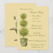 Party Einladung "Tiered Topiary Garden" (Vorne/Hinten)