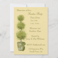 Party Einladung "Tiered Topiary Garden"