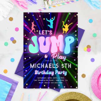 Party Einladung | Trampolin-Party