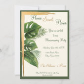 Party Einladung Tropical Palm Housewarming (Vorderseite)