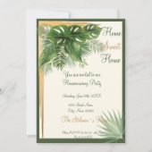 Party Einladung Tropical Palm Housewarming (Vorderseite)
