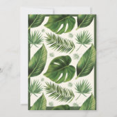 Party Einladung Tropical Palm Housewarming (Rückseite)