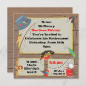 Party Einladung über das Ruhestand (Vorne/Hinten)