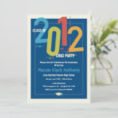 Party Einladung über Graduierungsfonds 2012 (Stehend Vorderseite)