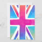 Party Einladung Union Jack Flag Punk Rock (Rückseite)