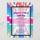 Party Einladung Union Jack Flag Punk Rock (Vorne/Hinten)