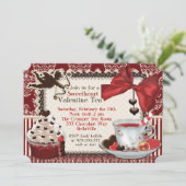 Party Einladung Valentine (Stehend Vorderseite)