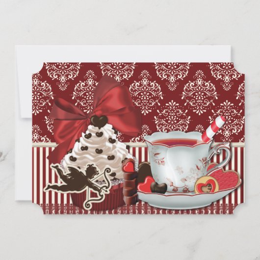 Party Einladung Valentine (Rückseite)