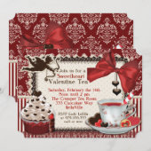 Party Einladung Valentine (Vorne/Hinten)