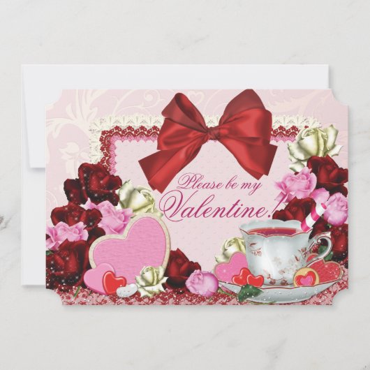 Party Einladung Valentine (Vorderseite)