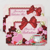 Party Einladung Valentine (Vorne/Hinten)