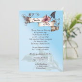 Party Einladung Vintag Garden (Stehend Vorderseite)