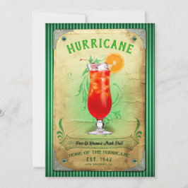 Party Einladung Vintager Signaturen