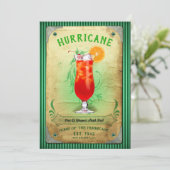 Party Einladung Vintager Signaturen (Stehend Vorderseite)