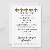 Party Einladung Vintager Signaturen (Rückseite)