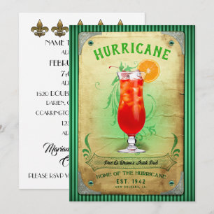 Party Einladung Vintager Signaturen