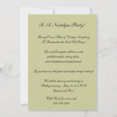 Party Einladung - Vintager Vixen Einladung! (Rückseite)