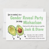 Party Einladung von Avocado Couple Gender (Vorderseite)