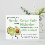 Party Einladung von Avocado Couple Gender (Stehend Vorderseite)