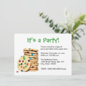 Party Einladung von Cookies (Stehend Vorderseite)