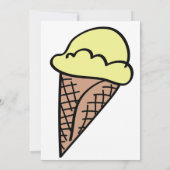 Party Einladung von Eis (Rückseite)