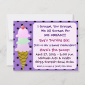 Party Einladung von Eis (Vorderseite)