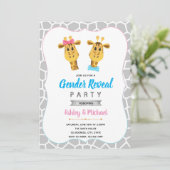 Party Einladung von Giraffen (Stehend Vorderseite)