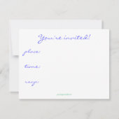 Party Einladung von Herz und Soul (Rückseite)