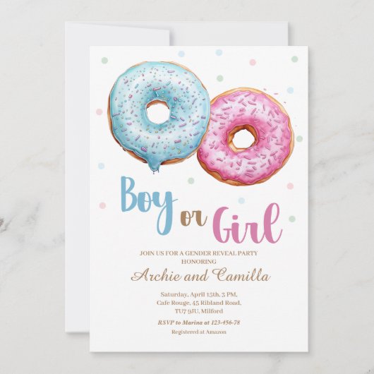 Party Einladung von Jungen oder Mädchen (Vorderseite)