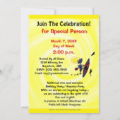 Party Einladung von Kayak Birds Fun (Rückseite)