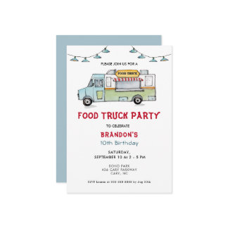 Party Einladung von LKW-Kindergeburtstagen