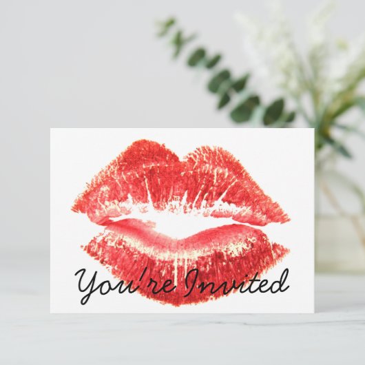 Party Einladung von Mädchen (Stehend Vorderseite)