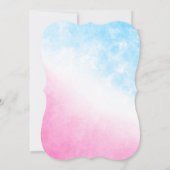 Party Einladung von Mädchen oder Jungen - Baby Gen (Rückseite)