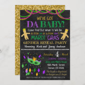 Party Einladung von Mardi Grad (Vorne/Hinten)